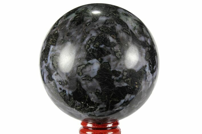Polished, Indigo Gabbro Sphere - Madagascar #96003